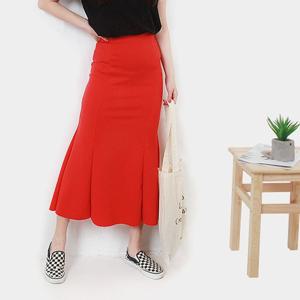 H스타일(MS)트임롱스커트/인어치마/밴딩/머메이드