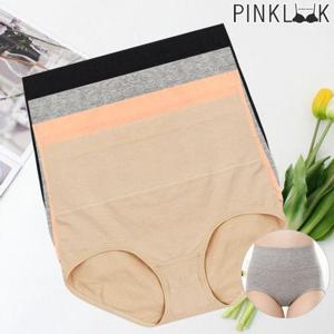 [핑크룩]파워 똥배 순면 뱃살보정 복대여성팬티4종SET