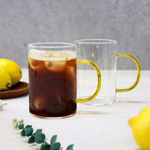 [리퍼] 내열 일자 유리 물컵 유리잔 300ML 2개 세트