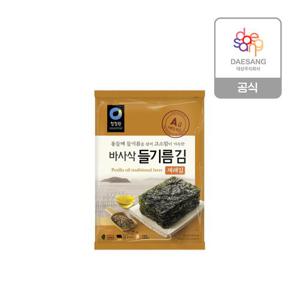 청정원 들기름 바사삭김 20g X 4봉 X 8개 (총 32봉)(전장김/재래김)