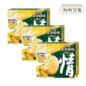 갤러리아_초코파이 바나나맛 12p 444g x 3ea