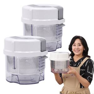 홍여진의 하이로 빅스텐 짤순이 본품 (2세트) 대용량 2.4L 야채 탈수기