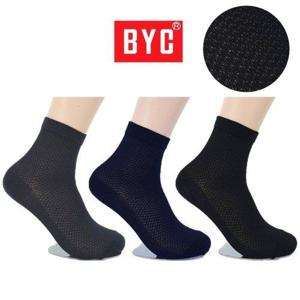BYC 쿨비즈 정장양말 5켤레 인견 남자여름양말 메쉬 시원한 신사 남성무지중목