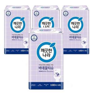 갤러리아_깨끗한나라 비데물티슈 닥터비데 센서티브 캡형 80매 24팩