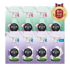 샤프란 꽃담초 섬유탈취제 리필 320mL (2종 택1) X 8개