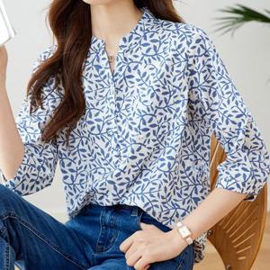 [블랙퀸] 블루블 7부 블라우스 blk003236