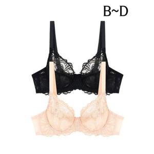 [비비안]B/C/D컵 시스루 올레이스 홑겹 와이어브라1종(PBR7165)75B-90D