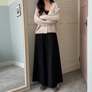 토마토팩토리 여성용 미닛 밴딩 플레어 와이드 큐롯 치마바지(3color)