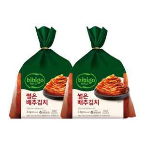 [CJ]비비고 썰은배추김치 3kg x2개