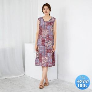 [모슬린]엄마옷 인견 나시 원피스 OP505204 마담/미시옷/중년여성/빅사이즈/40대/50대/60대/여자
