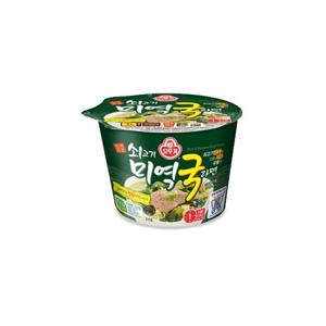 [오뚜기] 쇠고기미역국라면 용기 12개입/컵라면