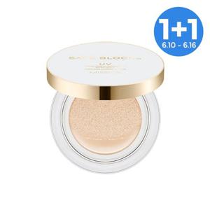 [미샤] 세이프 블록 RX 커버 톤업 선 쿠션 SPF50＋/PA＋＋＋＋