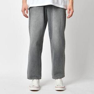 [핫코드]남자 컨스트 그레이 워싱 와이드 청바지 617-5
