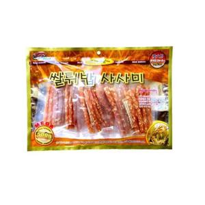 사사미 쌀튀밥스틱 500g 육포 사사미 애견간식 (WC80146)