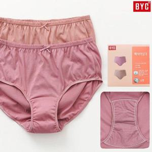 [제임스딘]BYC 요실금팬티 순면 여성맥시팬티 방수 샘방지 2매입 세트