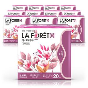 라포레 큐 생리대 초슬림 순면 무표백 라이너20Px12팩