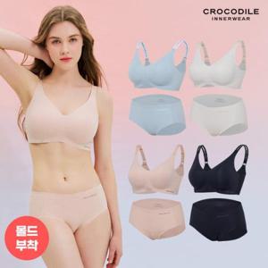 [크로커다일 언더웨어][크로커다일] 인견 에어쿨 스트랩 감탄브라+팬티 2종세트 택1