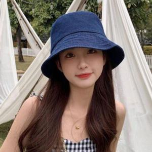 [에이치플러스몰]사파리모자 버킷햇 데님 청모자 벙거지