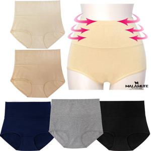 [마이핏]하이웨스트 여성팬티 5장세트 순면 뱃살보정 똥배팬티 빅사이즈