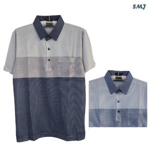 SMJ1719 남자 반팔 카라 티셔츠 반팔티 중년 남성  봄 여름