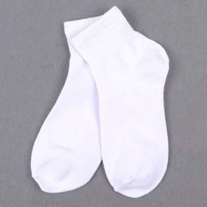 패션아이템 여성 교복양말 흰색 중목 여학생용 1켤레 양말 무지