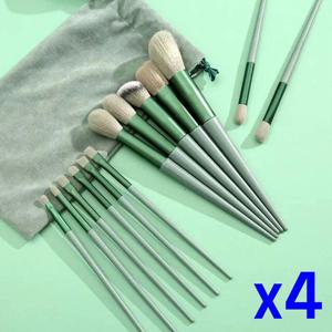13종 메이크업 브러쉬 파우치세트 x4개 메이크업도구