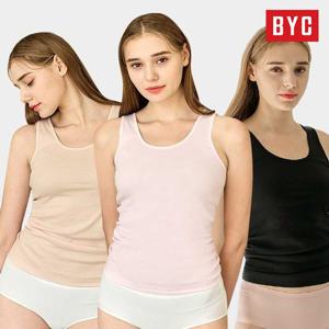 [BYC]BYC 유색 여 민소매런닝 3매세트