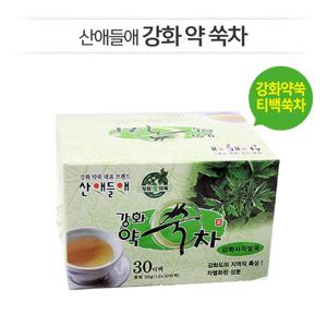 [산애들애] 강화약쑥 티백차(1gx30티백/1상자) 쑥차