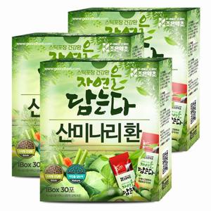 [조은약초] 산미나리씨앗환 스틱형 3g x 30포 x 3박스 (총 270g)