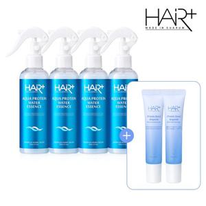[헤어플러스] 아쿠아 단백질 본드 워터 에센스 200ml 4개+단백질 앰플 35ml