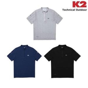 갤러리아_K2 (버프) 남성용 홀리텍(HOLITEC) 반팔 집업 티셔츠 KMM24213