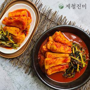 제철진미 국내산 재료로 맛깔나게 갓담근 총각김치 4kg