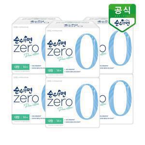 순수한면 제로 생리대 대형 14P x 6팩 [홈앤]