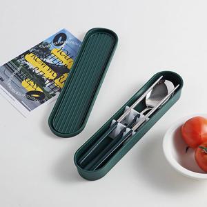 바네 스텐 휴대용 수저세트 수저케이스 도시락 수저통