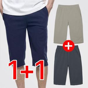 이지바이 1+1 체온하강 여름 남성 아이스 7부 트레이닝 밴딩 체육복 바지(M5OPSP01)