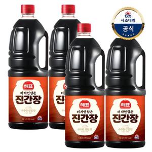 [사조대림] 더자연담은 진간장 1.8L 4개