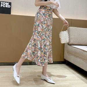 [블랙퀸] 여나 엘레강스 꽃무늬 롱스커트  blk001478