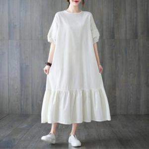 [다잇템]여자 여름 쿨 린넨 데일리 임부복 핀턱 원피스