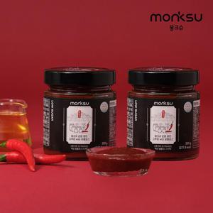 [몽크슈] 저당 무설탕 알룰로스 순창 전통 고추장 200gx2