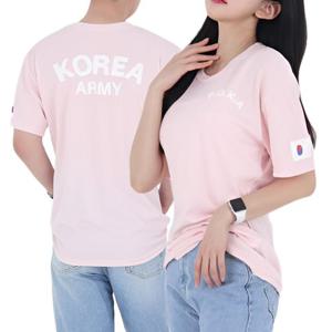 로카티 ROKA 코리아아미 반팔티 기능성 군인 티셔츠 핑크