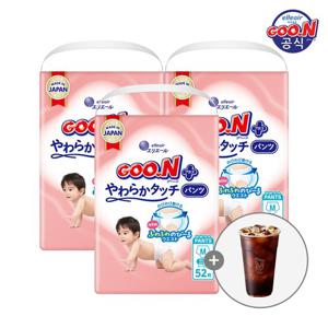 군 기저귀 플러스 소프트터치 팬티 중형(M) 52P x 3팩