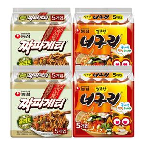 농심 봉지라면 혼합 20봉 (짜파게티+너구리 각 10봉)