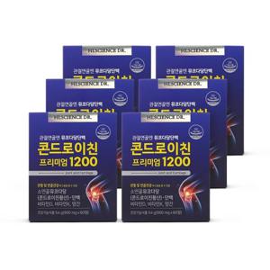 관절연골엔 뮤코다당단백 콘드로이친 프리미엄1200 6박스 6개월