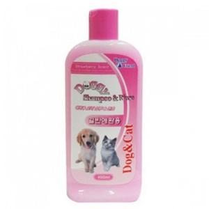 강아지 고양이 일반용 삼푸 린스 400ml 1P 올인원 (WFFZWLK)