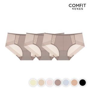 [컴핏비너스] 에브리데이 세미 보정 햄팬티 3매입 7컬러(SSET450)