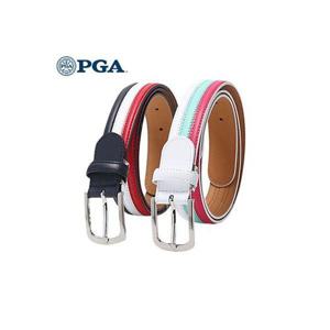 [PGA]이태리 천연 통가죽 삼색비죠 여성 골프벨트 PG0LBT54