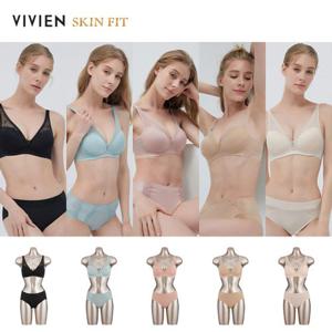 [비비안]비비안 스킨핏 라이크라 노와이어 더블 보정 브라팬티세트 10종 5+5