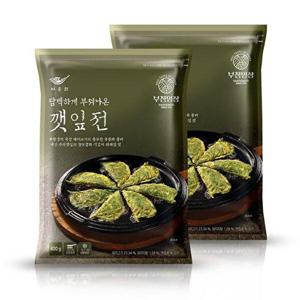 [사옹원]부침명장 담백하게 부쳐나온 깻잎전 400g 2개