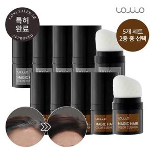 [아미니][내추럴브라운/다크브라운 중 선택]아미니 롤리오 매직 헤어 컬러 쿠션 5개 세트
