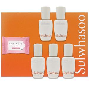 [이너클]한봉키트 이너클 클렌징 티슈 15매+설화수 윤조에센스 6세대 15ml 5개